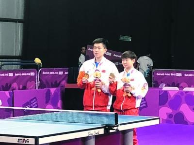 王楚钦和孙颖莎双双夺冠。