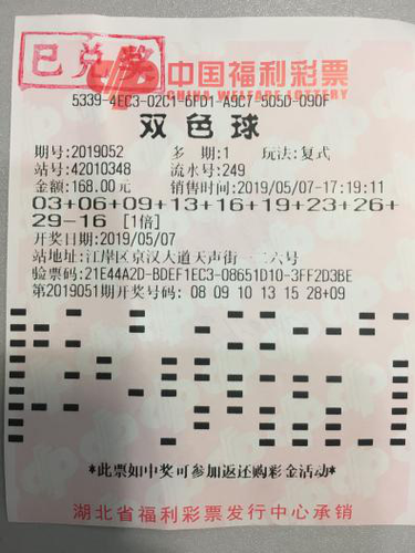 中獎彩票