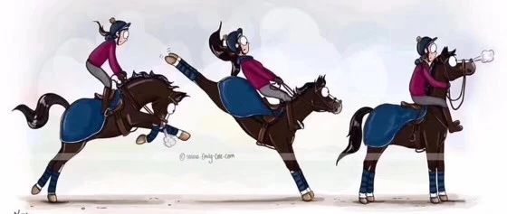 现在,你还害怕摔马吗?