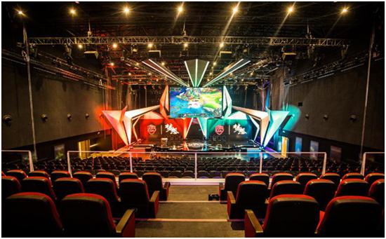 LGD聯盟電競館內部賽場全景