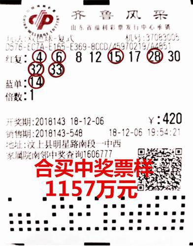 中奖彩票
