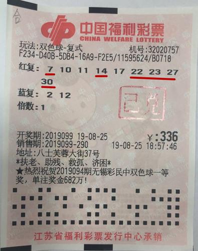 中奖彩票
