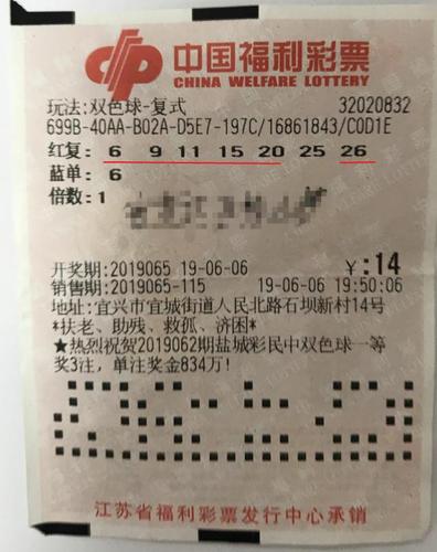中奖彩票
