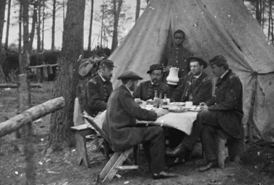 美国内战中的扑克牌局
