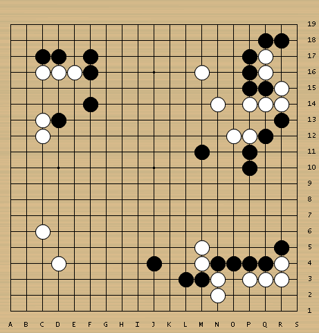 黑1虎补，崔毒静观其变。