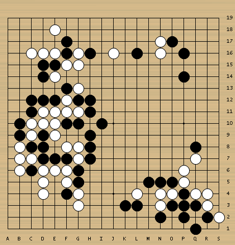 白4后活棋，张栩仍把控局势。