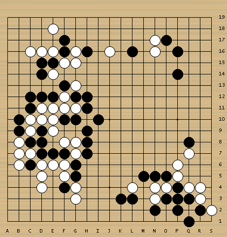白4后活棋,张栩仍把控局势。
