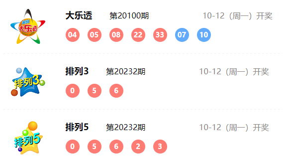 大乐透最新开奖