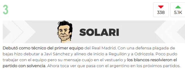 索拉里赢得球迷认可