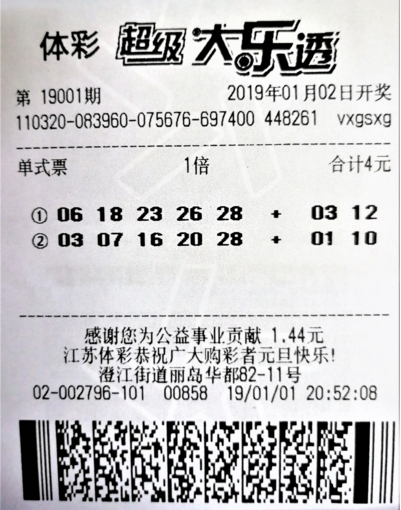 男子4元机选揽大乐透1千万 心情平复数日来兑