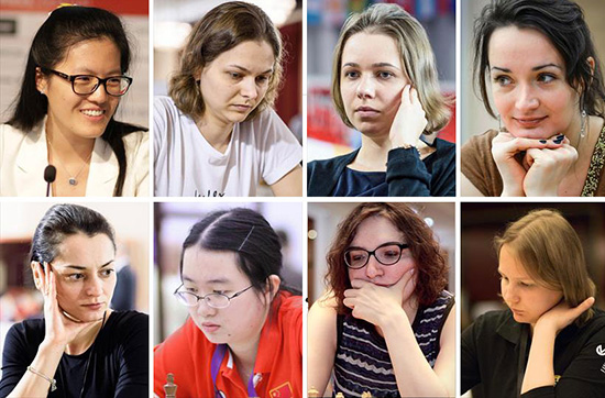 八位候选人女棋手