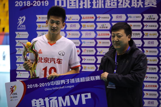 20岁小将成北汽男排救世主 他登场盘活全队进