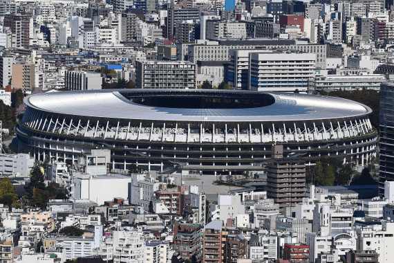11月30日拍摄的日本东京新国立竞技场