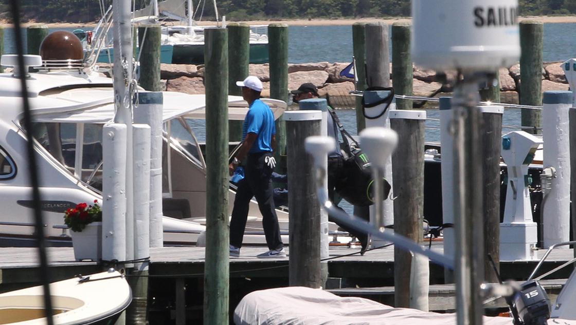 美国公开赛伍兹怕堵车住游艇