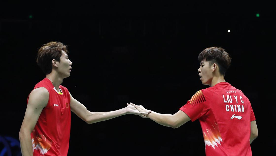 世锦赛男双李俊慧／刘雨辰夺冠