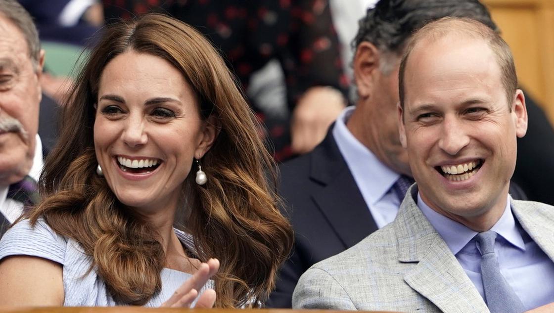 威廉王子携凯特王妃观战温网