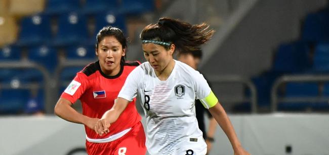 韩国女足击败菲律宾女足晋级世界杯