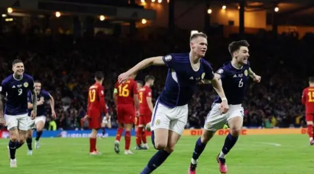 苏格兰2-0战胜西班牙