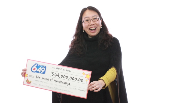 华人女子独揽6400万加元巨奖