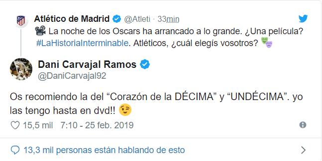 卡瓦哈尔回击马竞