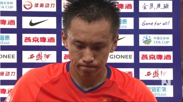 张弛赛后接受采访