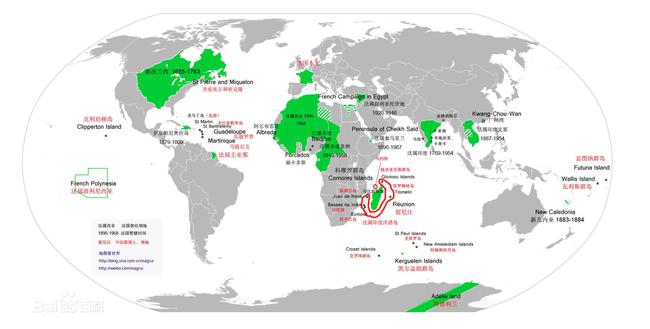 法国曾在非洲有着很大的殖民地