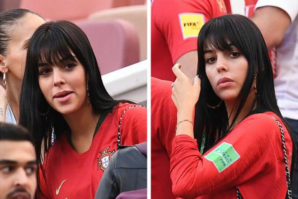 C罗女友领衔家属团观战 高冷多于热情