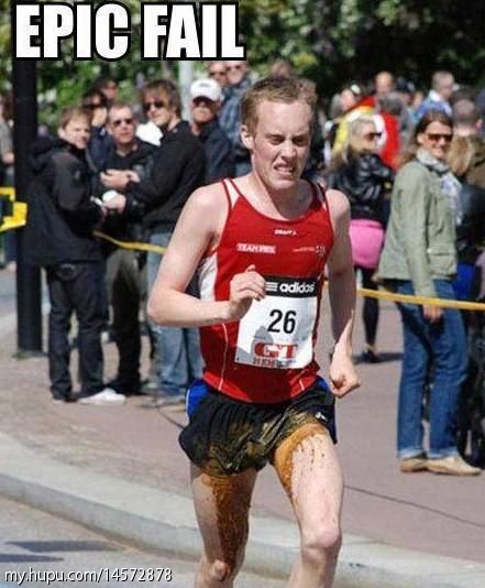 盘点十大跑步尴尬瞬间 这一刻内心是崩溃的(图