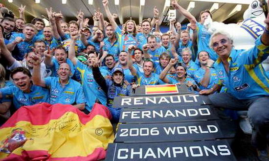 1996-1997年雷诺厂商车队夺取年度冠军。
