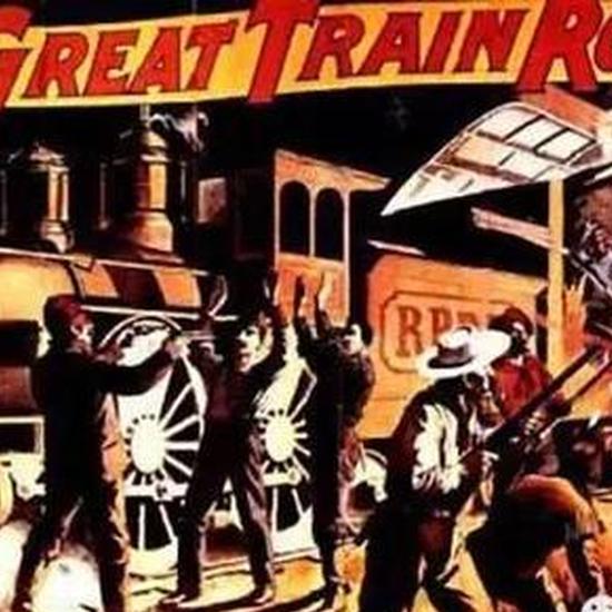 第一部西部片《火车大劫案》海报