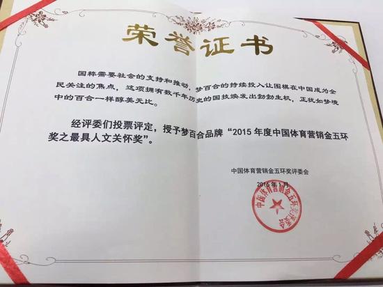 金五环单项奖-最具人文情怀将