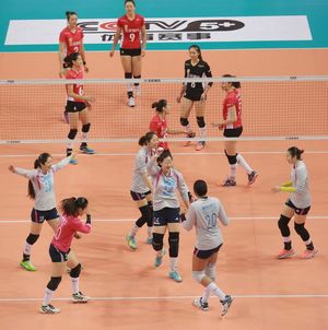 天津女排总比分3-2江苏 时隔3年再登顶夺第10冠