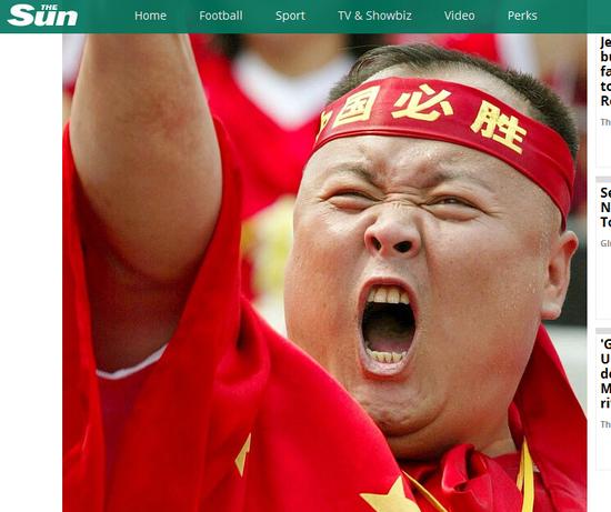 太阳报配图：足球在中国得到强势提振（Football is enjoying a massive boom in China）