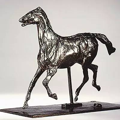 埃德加·德加雕塑《小跑的马》，一九二零年翻铸为青铜，私人收藏