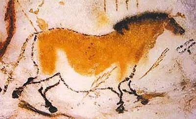法国拉斯科洞窟中的野马壁画