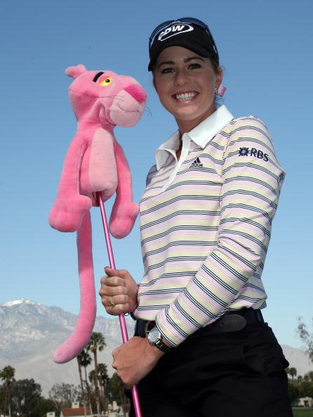 克里默与她的粉红豹球杆套