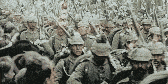 德国军队开赴前线（历史影片）