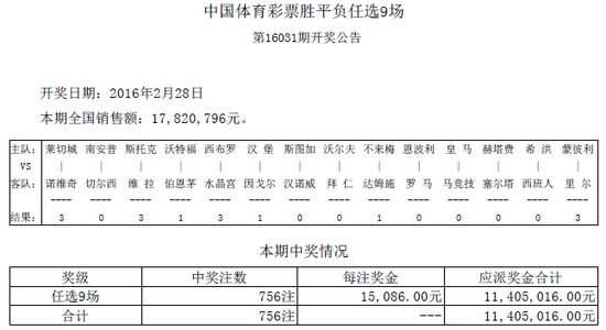 开奖