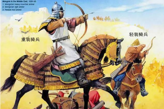 蒙古骑兵在战斗中，踩在脚下的是波斯步兵