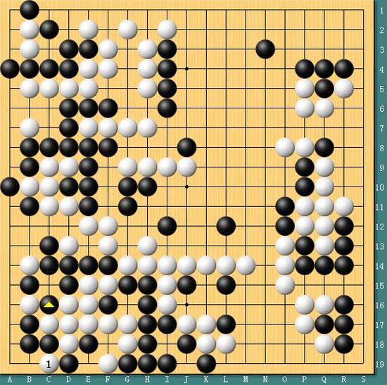 李世石和AlphaGo本局棋谱(李世石执黑)
