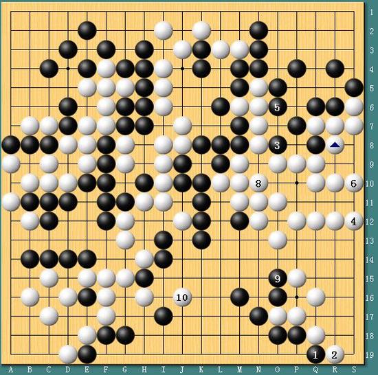 李世石与AlphaGo第四局棋谱（AlphaGo执黑）