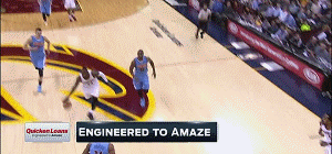 动图-克利夫兰也玩空接之城 jr詹皇连线燃爆全场_nba
