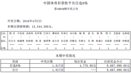 开奖