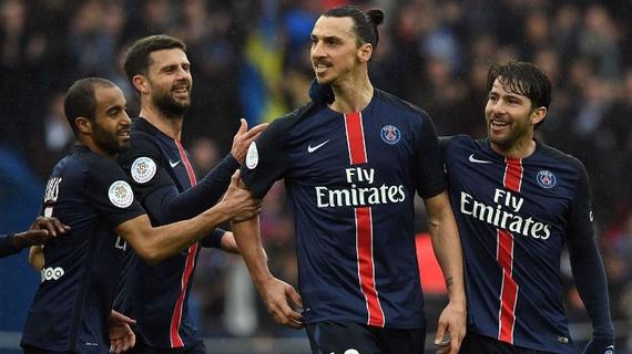 伊布帽子戏法,巴黎4-1大胜