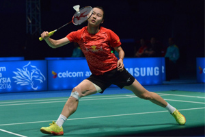 大马赛谌龙逆转晋级与李宗伟争冠 王仪涵止步4强