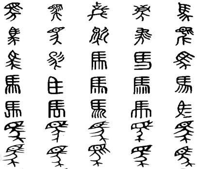 历经3600年的演化 从马字看我国汉字发展史
