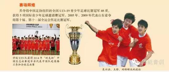 山东鲁能泰山足球学校2016年实验班、走训班