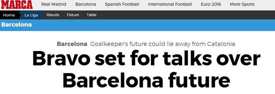 布拉沃将跟巴萨商谈未来