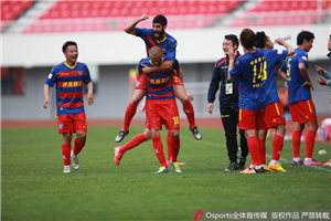 中甲-克雷斯皮再建功 黄海2-1逆转申鑫稳居榜首