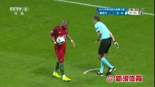 gif-全场遭遇严密盯防 c罗球衣领口被扯烂_2016欧洲杯_新浪竞技风暴